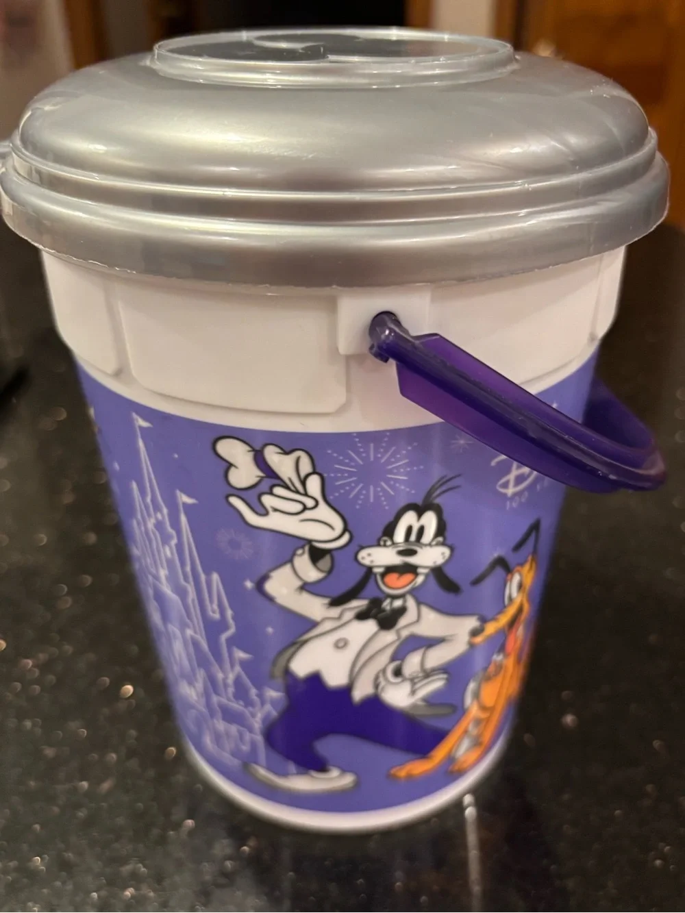 Disney 100th Anniversary Popcorn Bucket Walt Disney World Collectible with Lid